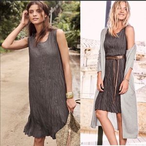 Garnet Hill Crinkle Silk dress